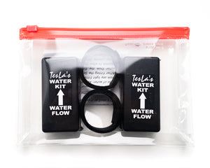 Set of two Small Portable Water Kits for home and travel use