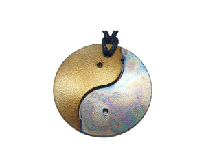 Personal Pendant - 21 - Yin Yang patterned and gold