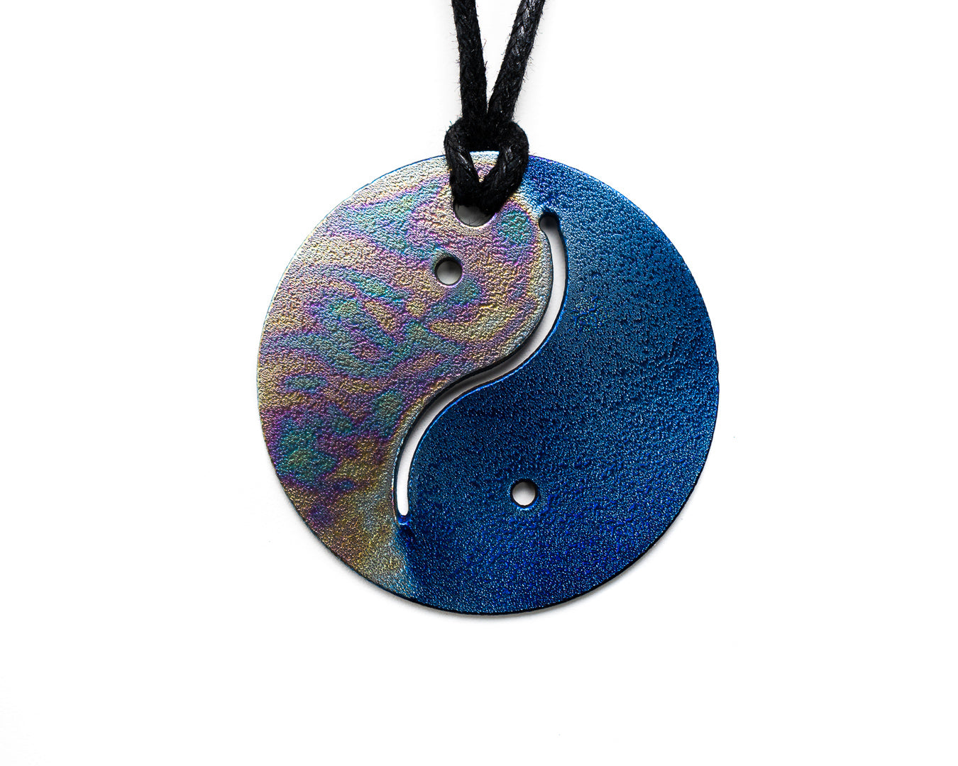 Personal Pendant - 20 - Ying Yang Patterned/Blue