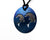 Personal Pendant - 29A - Double Dolphin Patterned Dolphin on Blue